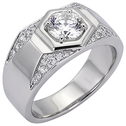 Thick Shank Men's Anniversary Band Round Diamond 1.75 Carats