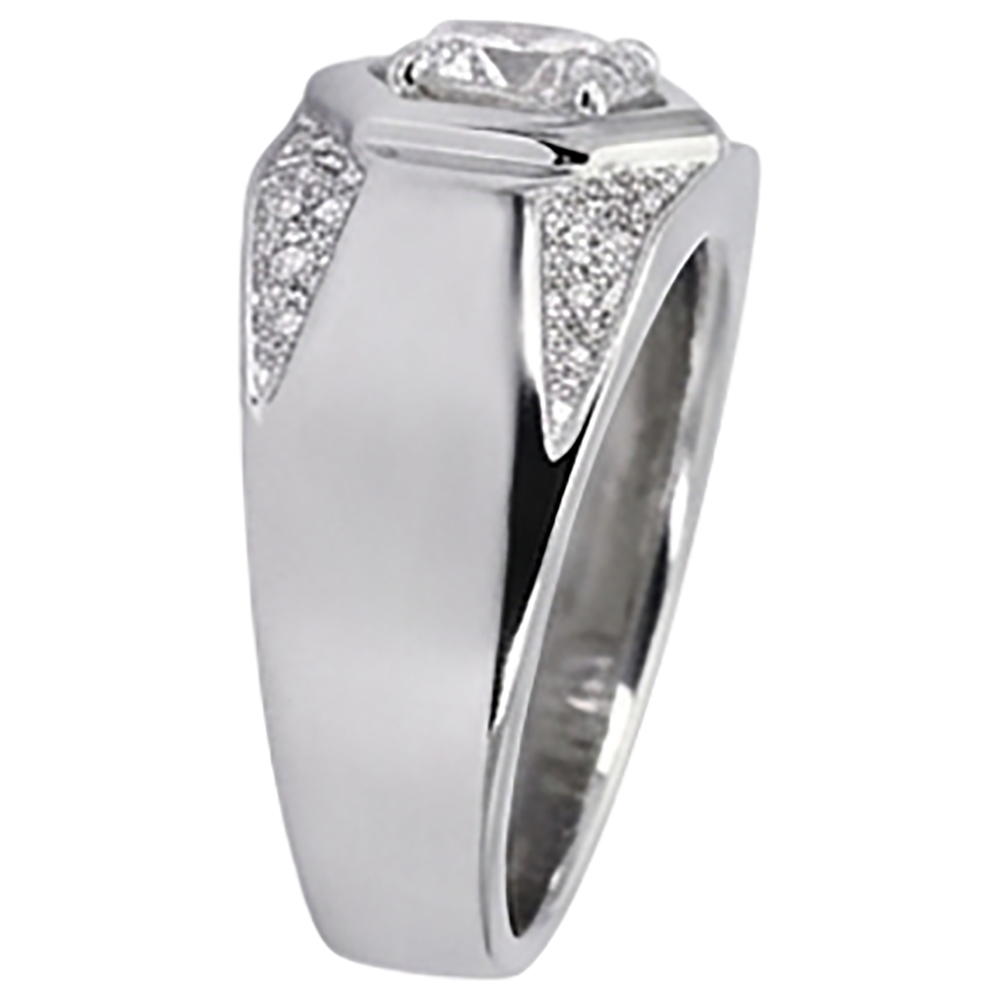 Thick Shank Men's Anniversary Band Round Diamond 1.75 Carats