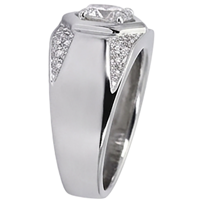 Thick Shank Men's Anniversary Band Round Diamond 1.75 Carats