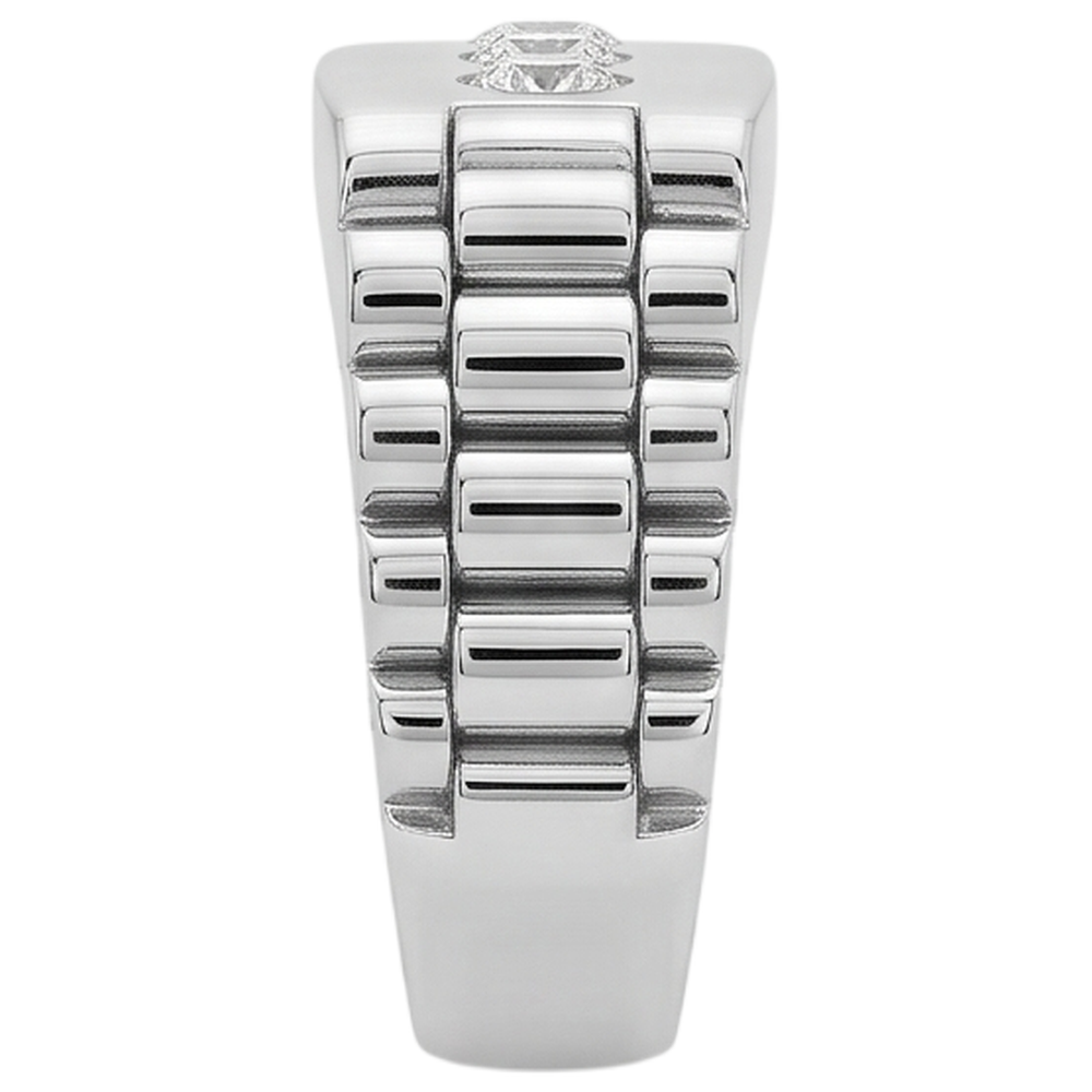 Three Stone Gypsy Men's Ring Gents 1.50 Carats Round Diamonds