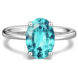 Timeless 3ct Paraiba Solitaire Ring