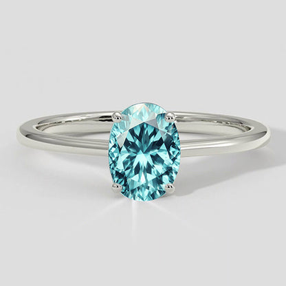 Timeless Oval Paraiba Tourmaline Solitaire