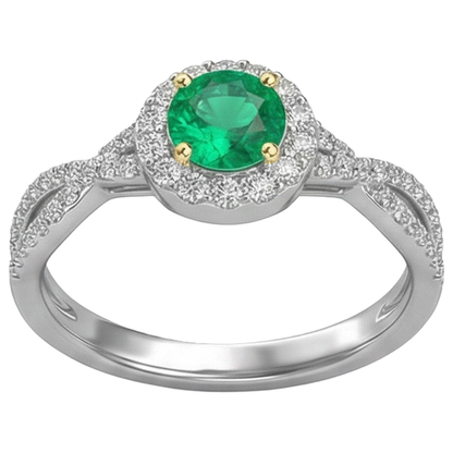 Natural Real ( Not Lab Grown ) Trendy Womens Ring Green Emerald GIA Comfort Fit Jewelry