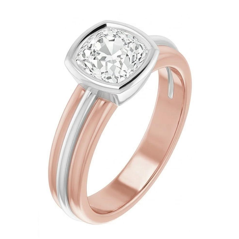 natural cushion diamond 2.20ct watch close up detail