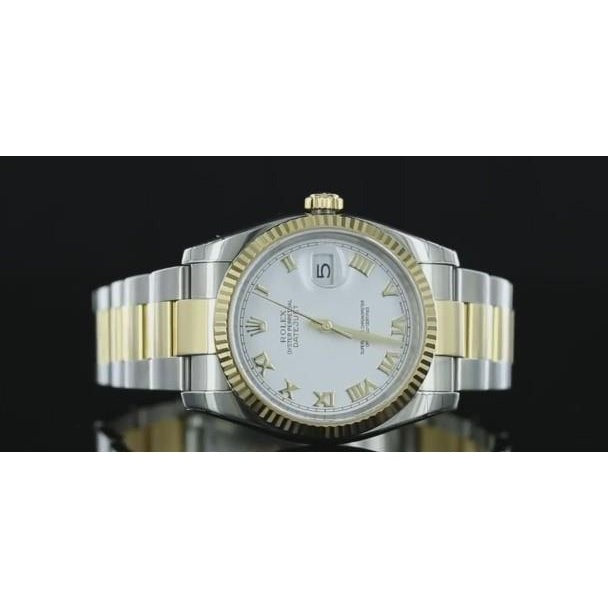 Datejust 36 Mm Men's Watch White Dial