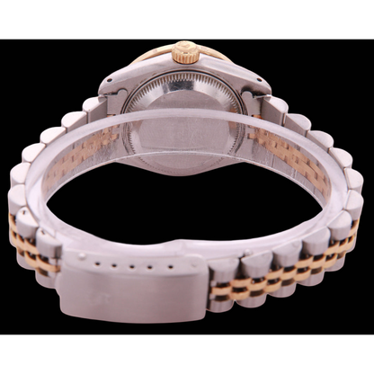 Two Tone Champagne Diamond Dial Bezel Lady Watch Rolex Datejust