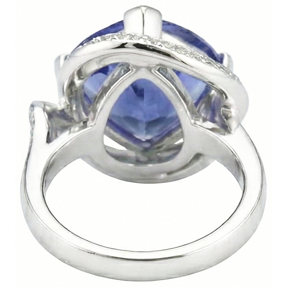 IGI CERTIFIED Unique Sapphire Ring Art Deco