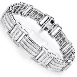 Unique Mens Bracelet Baguette Diamond