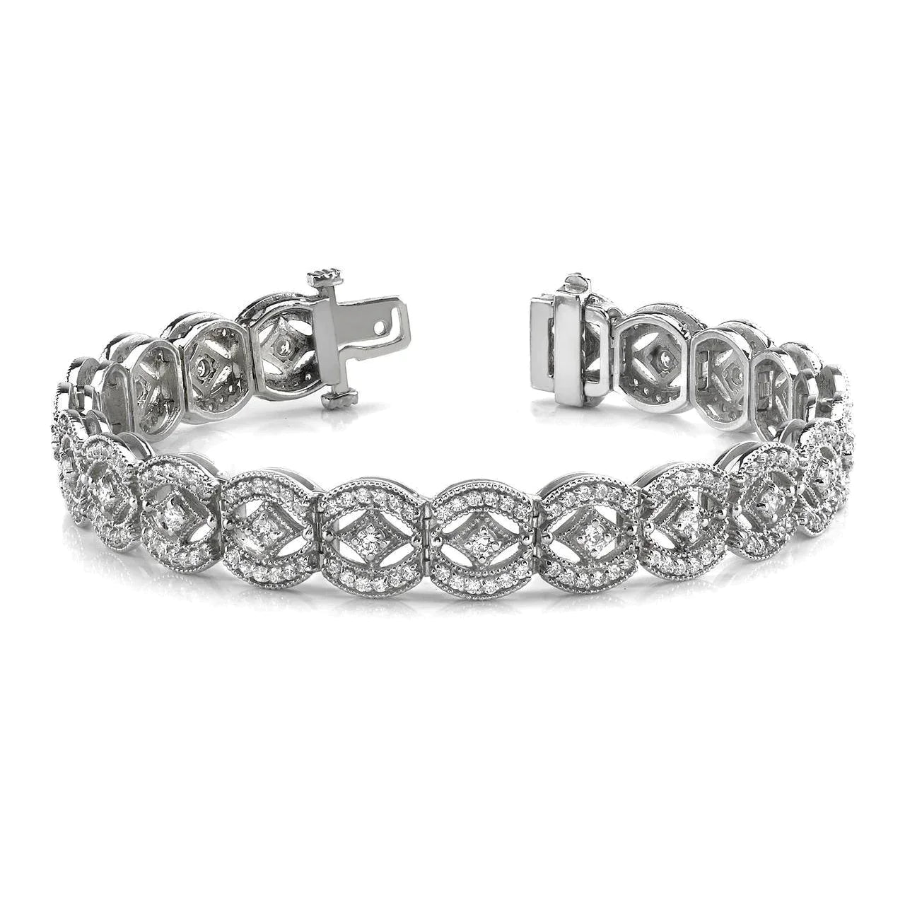 Unique Vintage Like Art Deco Diamond Bracelet