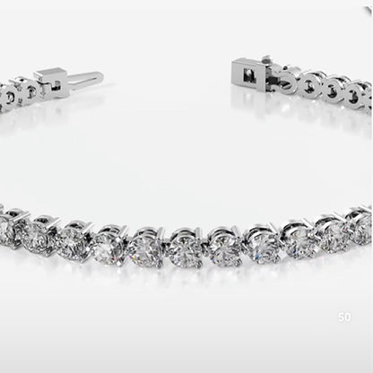 VS2 Lab Grown Diamonds Ladies Gold Bracelet