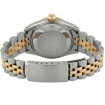 Vintage Ladies Steel Gold Two-Tone Vintage Rolex Fi Watch Jubilee