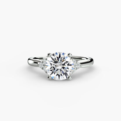natural round diamond 0.08ct other profile view