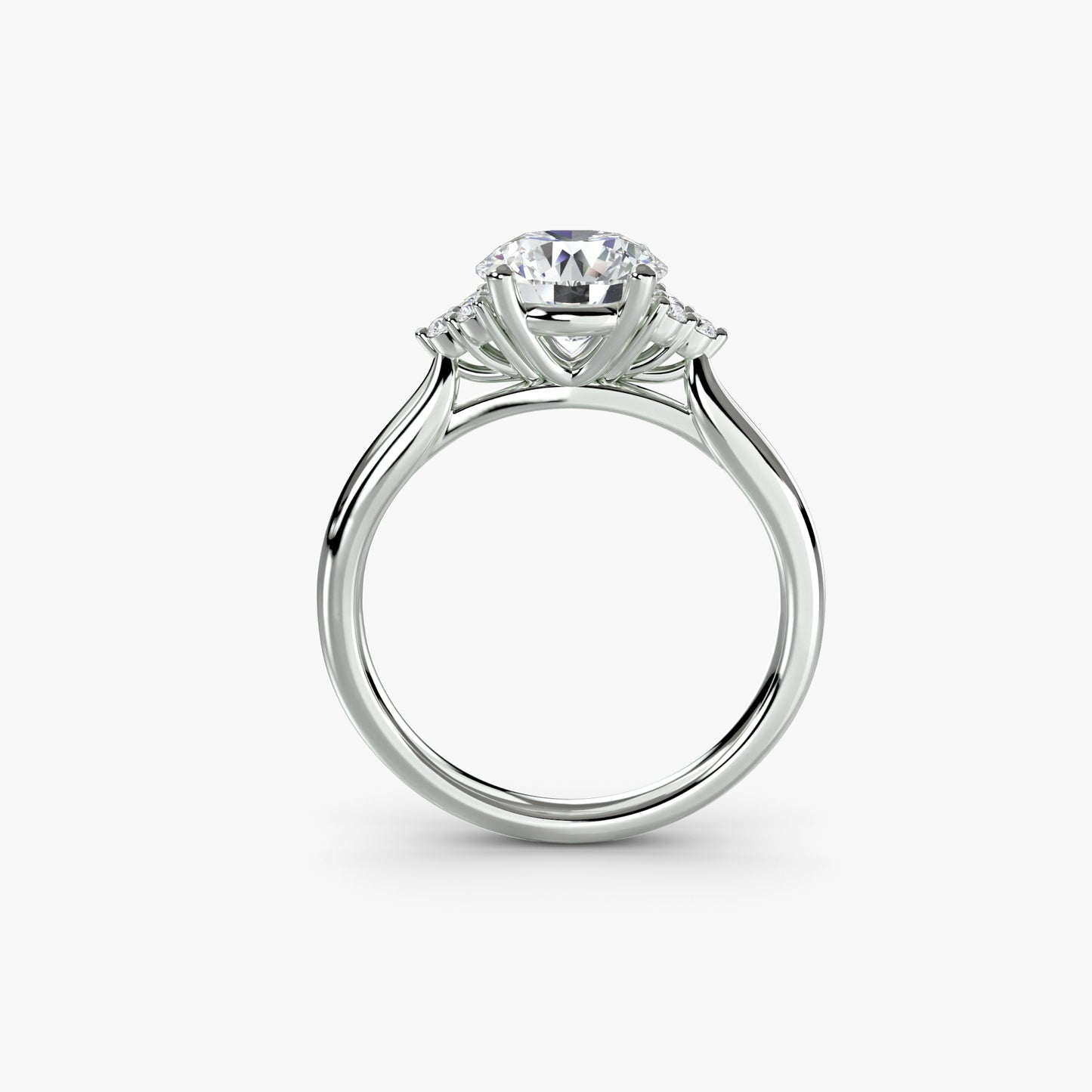 natural round diamond 0.08ct other side angle