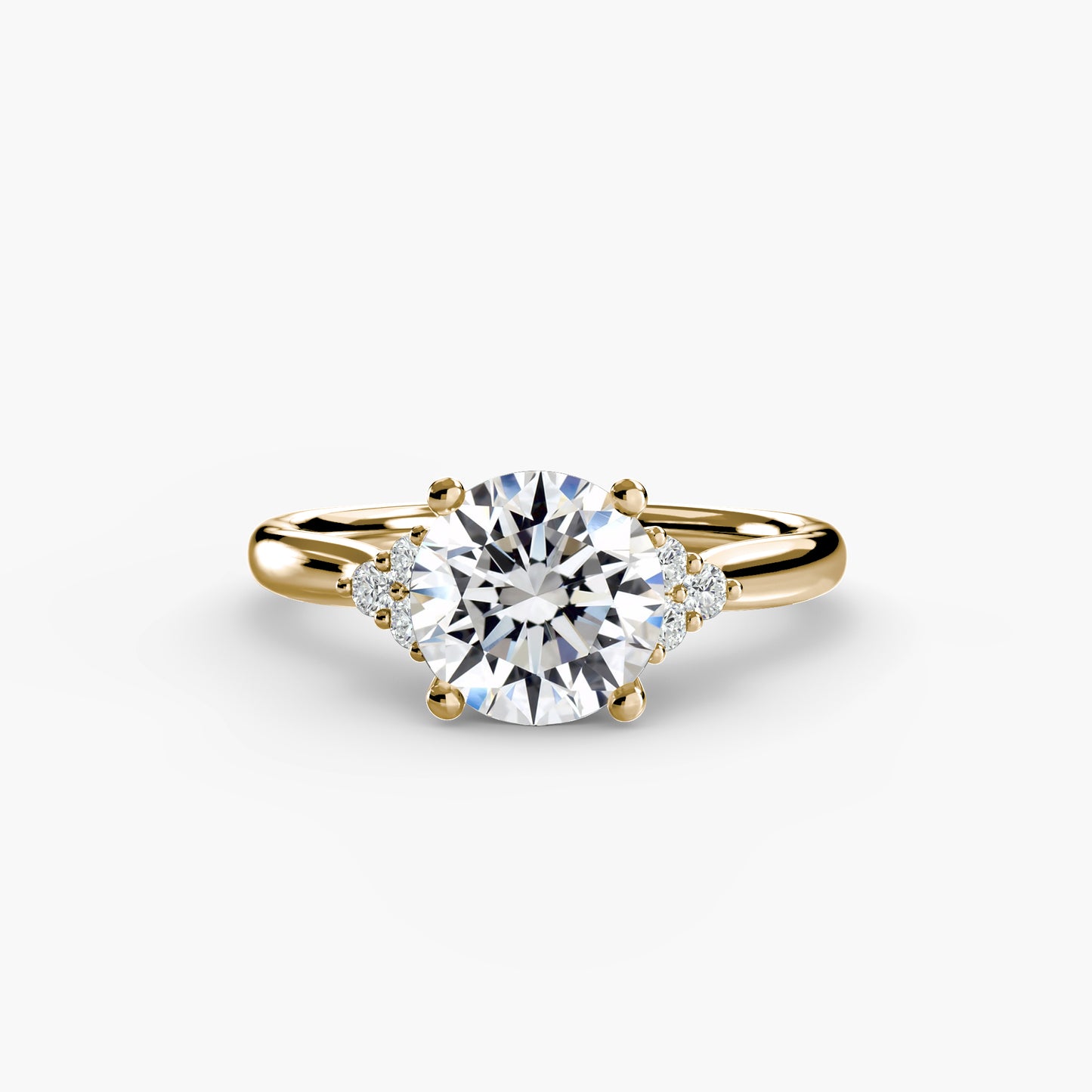 natural round diamond 0.08ct other on white background