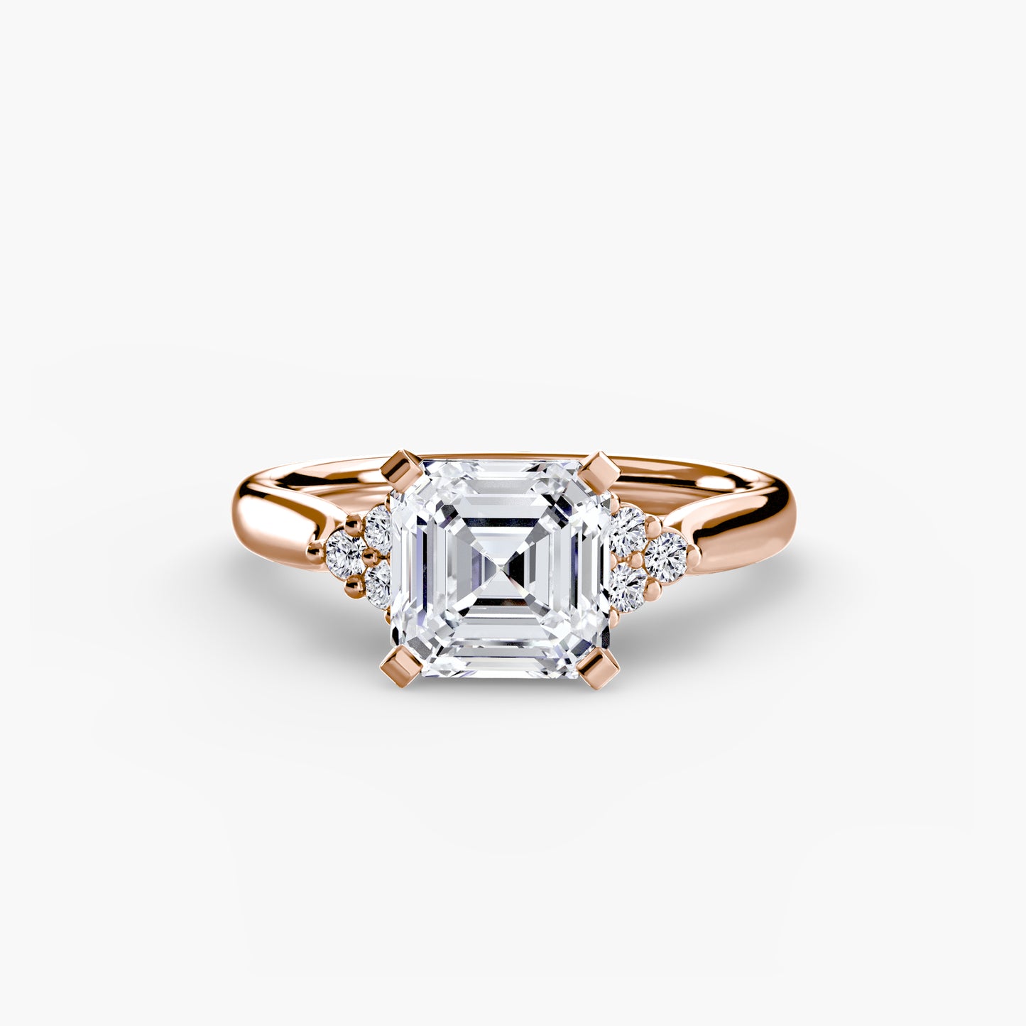 natural round diamond 0.08ct other on white background