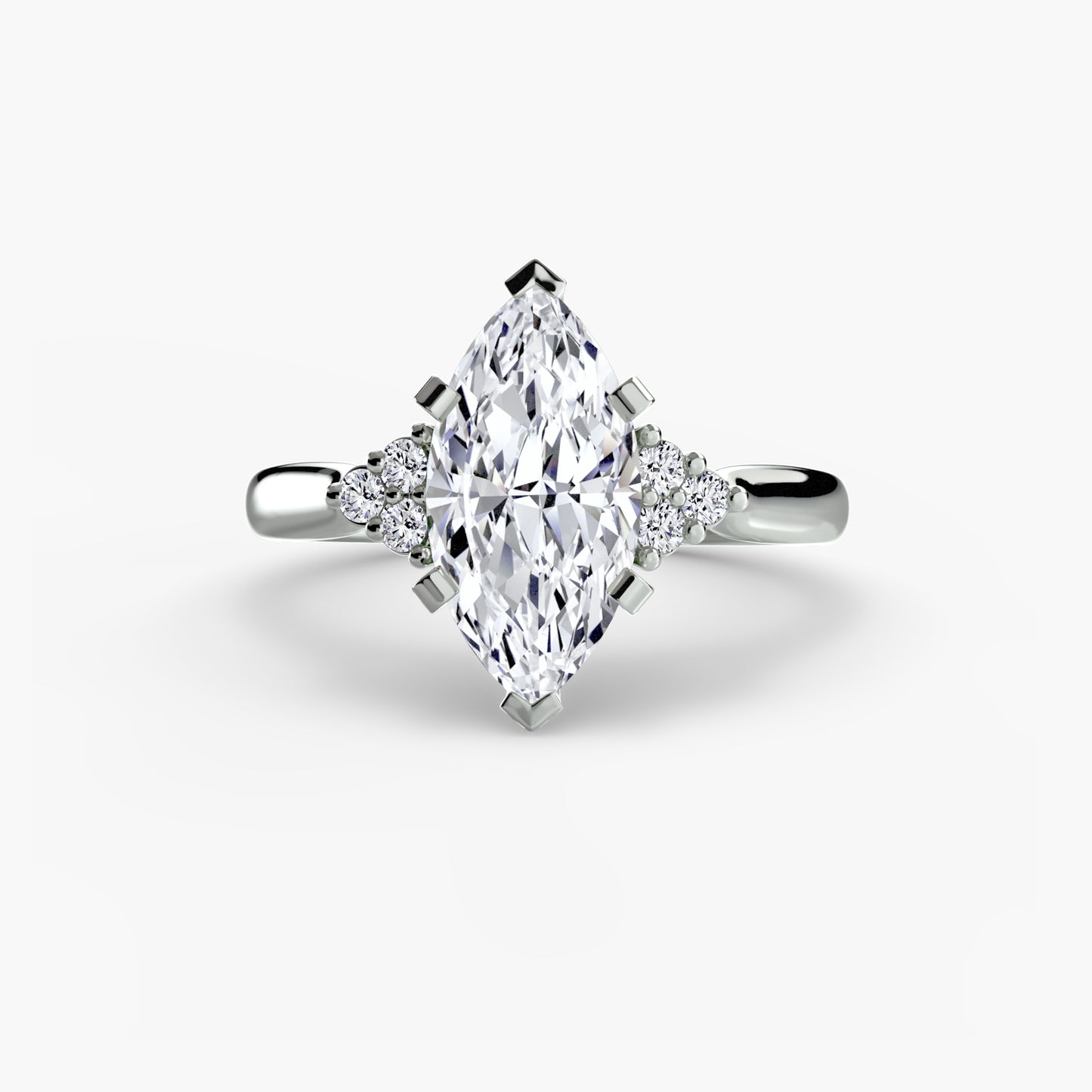 natural round diamond 0.08ct other front view