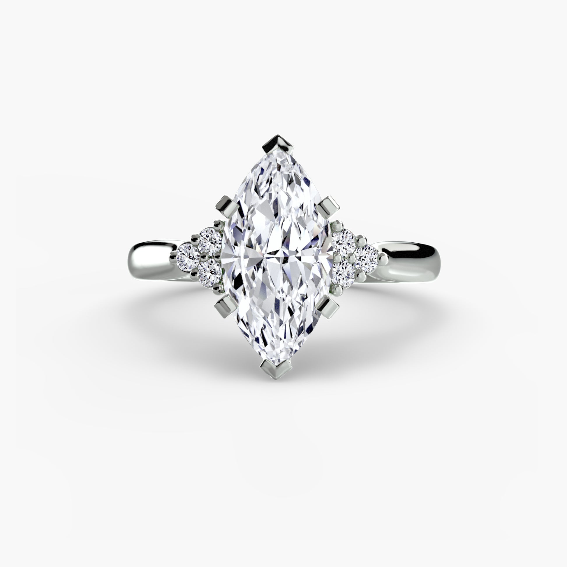 natural round diamond 0.08ct other front view