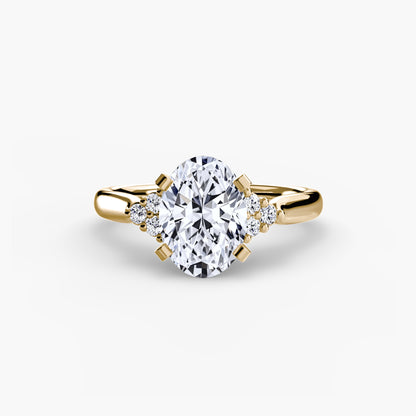 natural round diamond 0.08ct other front view