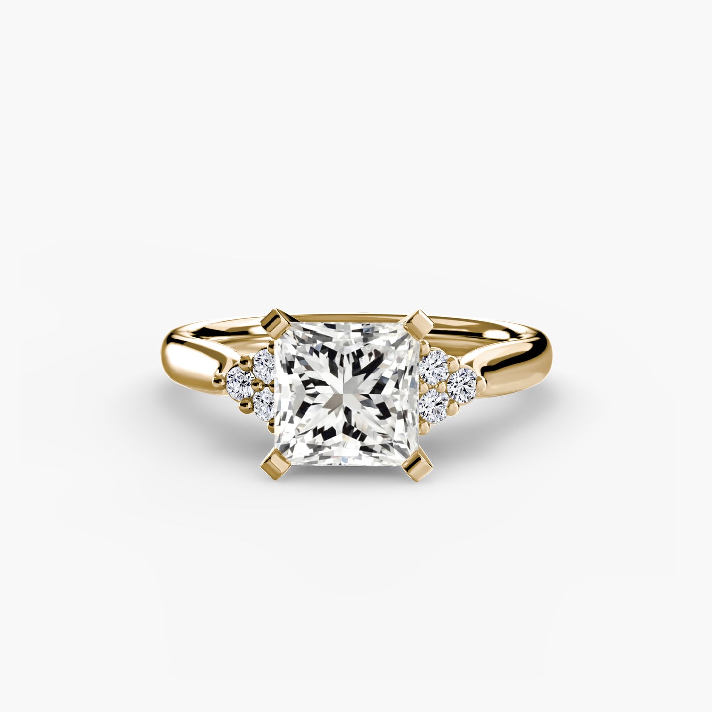 natural round diamond 0.08ct other front view