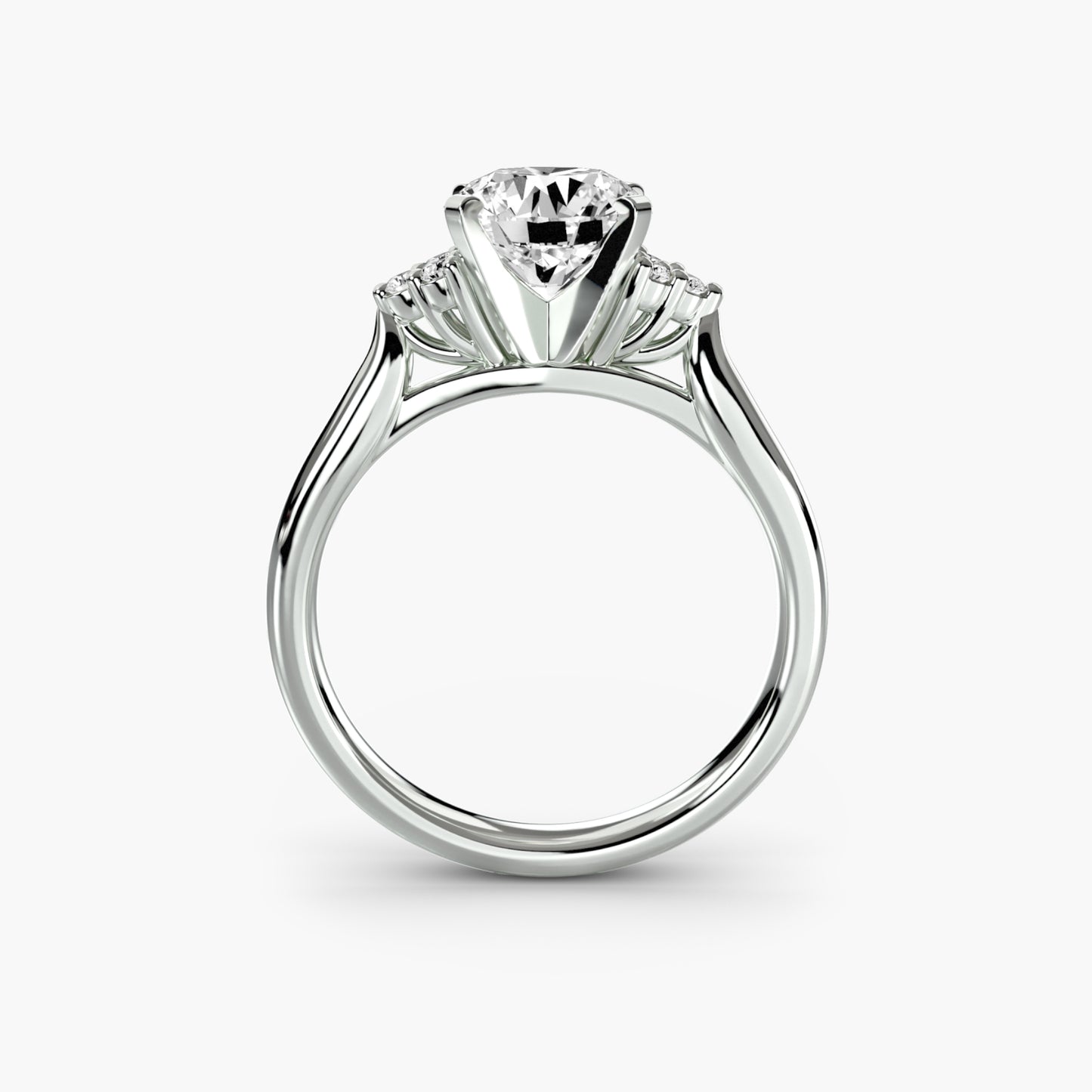 natural round diamond 0.08ct other side angle