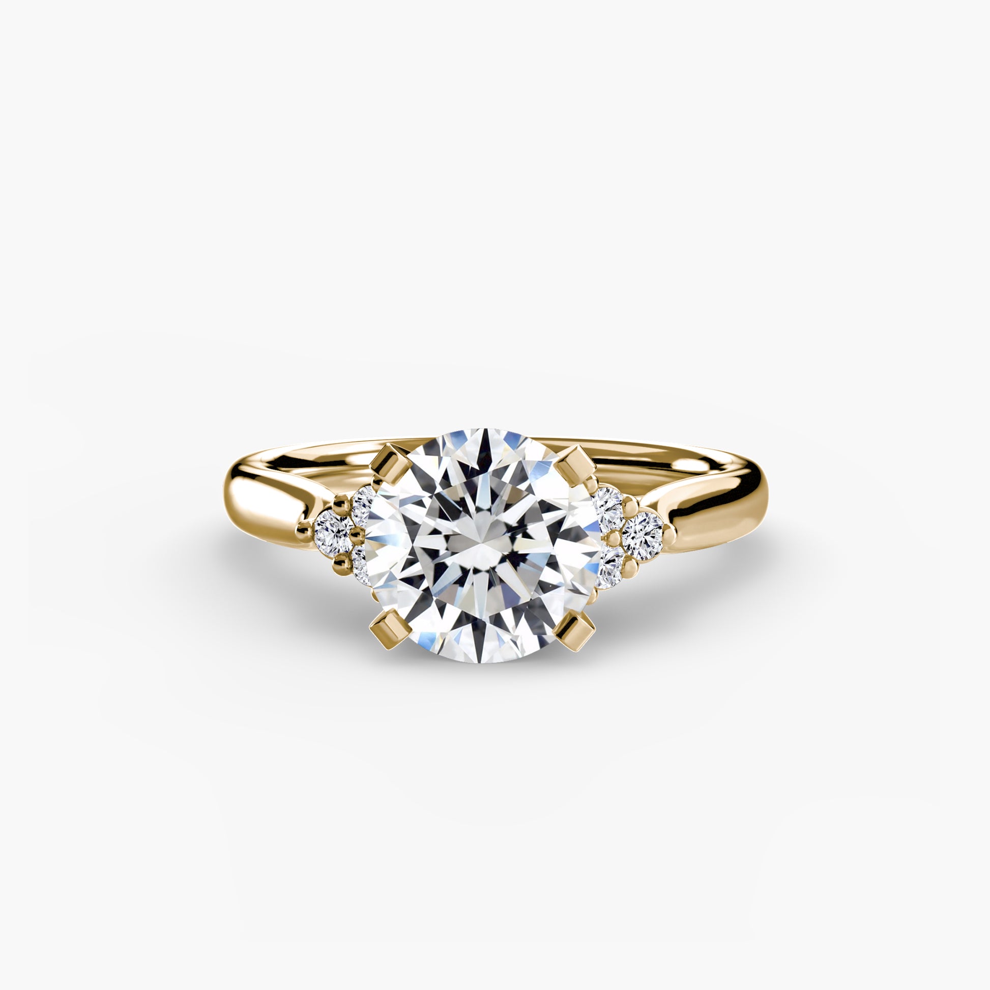 natural round diamond 0.08ct other side angle