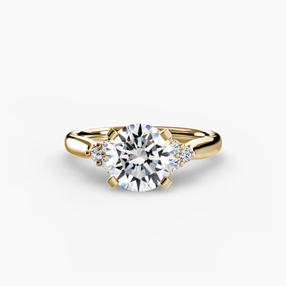 natural round diamond 0.08ct other side angle