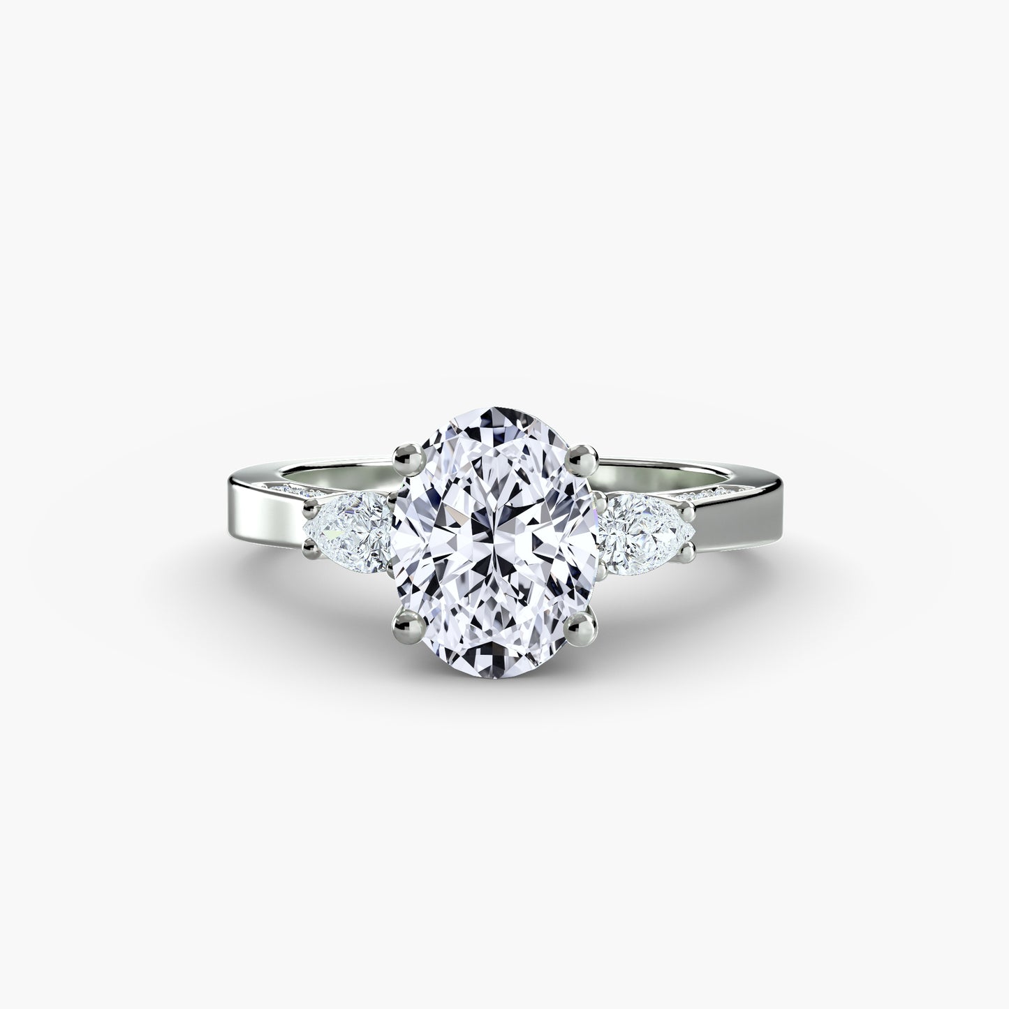 natural round diamond 0.31ct other front view