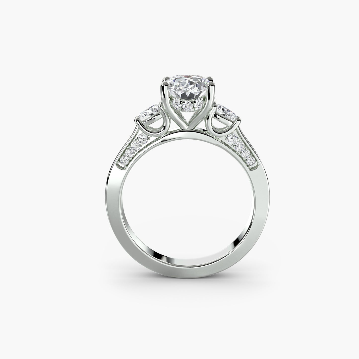 natural round diamond 0.31ct other side angle