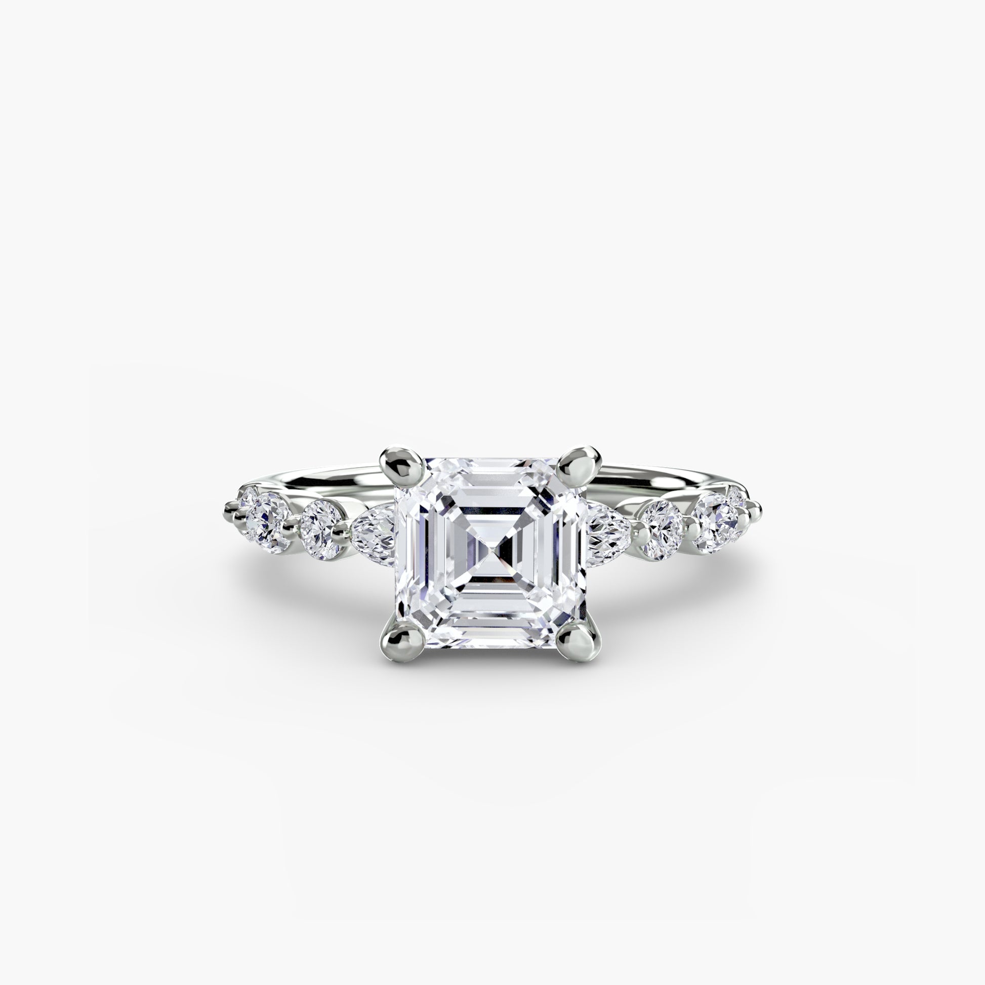 natural round diamond 0.35ct band macro detail