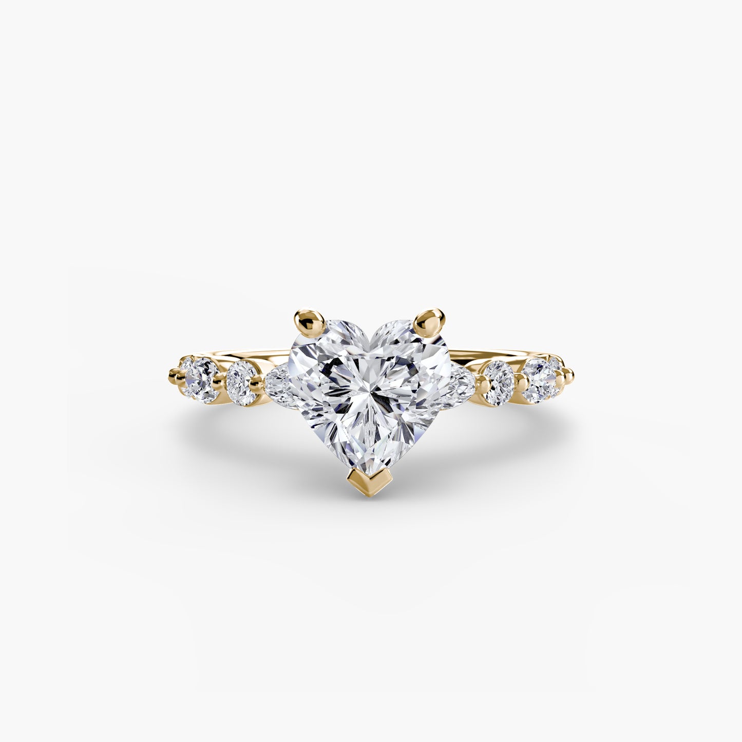 natural round diamond 0.35ct band band detail