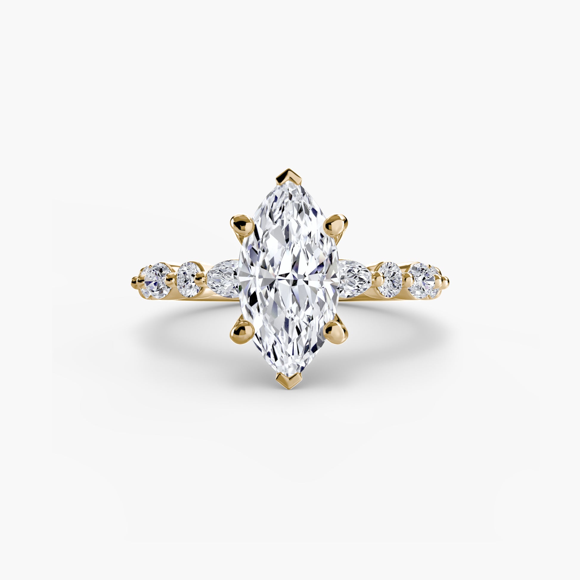 natural round diamond 0.35ct band with diamond accents