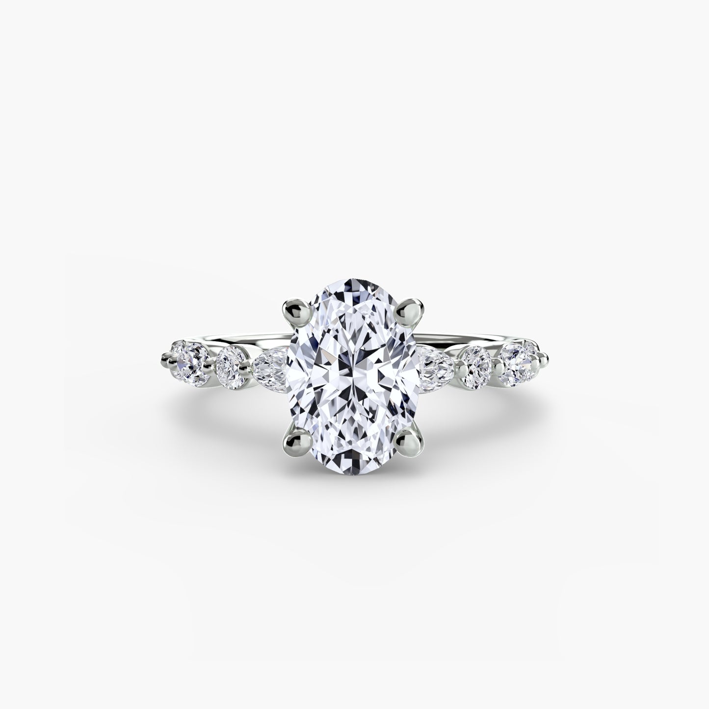 natural round diamond 0.35ct band with diamond accents