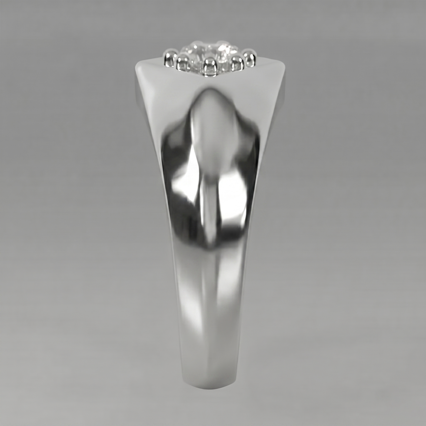 White Gold Men’s Pinky Ring Diamond