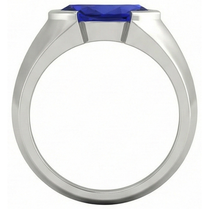 Natural Real ( Not Lab Grown )  White Gold Solitaire Ring Bar Set Marquise Ceylon Sapphire 1 Carats