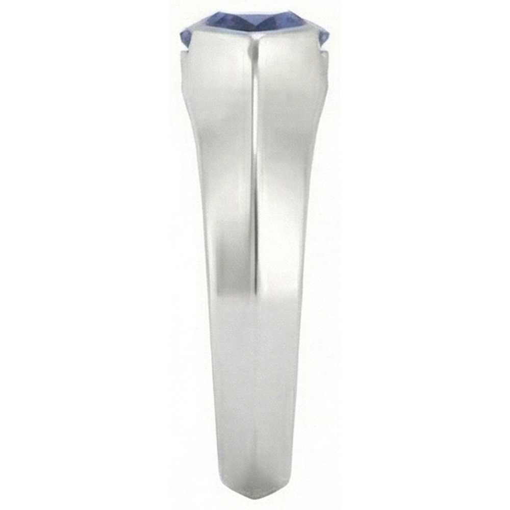 Natural Real ( Not Lab Grown )  White Gold Solitaire Ring Bar Set Marquise Ceylon Sapphire 1 Carats