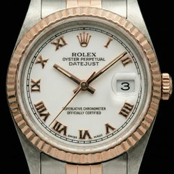 White Roman Dial Rolex Datejust Lady Watch Oyster Perpetual