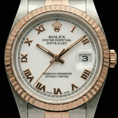 White Roman Dial Rolex Datejust Lady Watch Oyster Perpetual