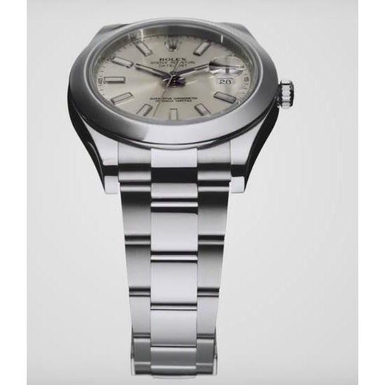 Stick Dial Rolex Watch Stainless Steel Bracelet