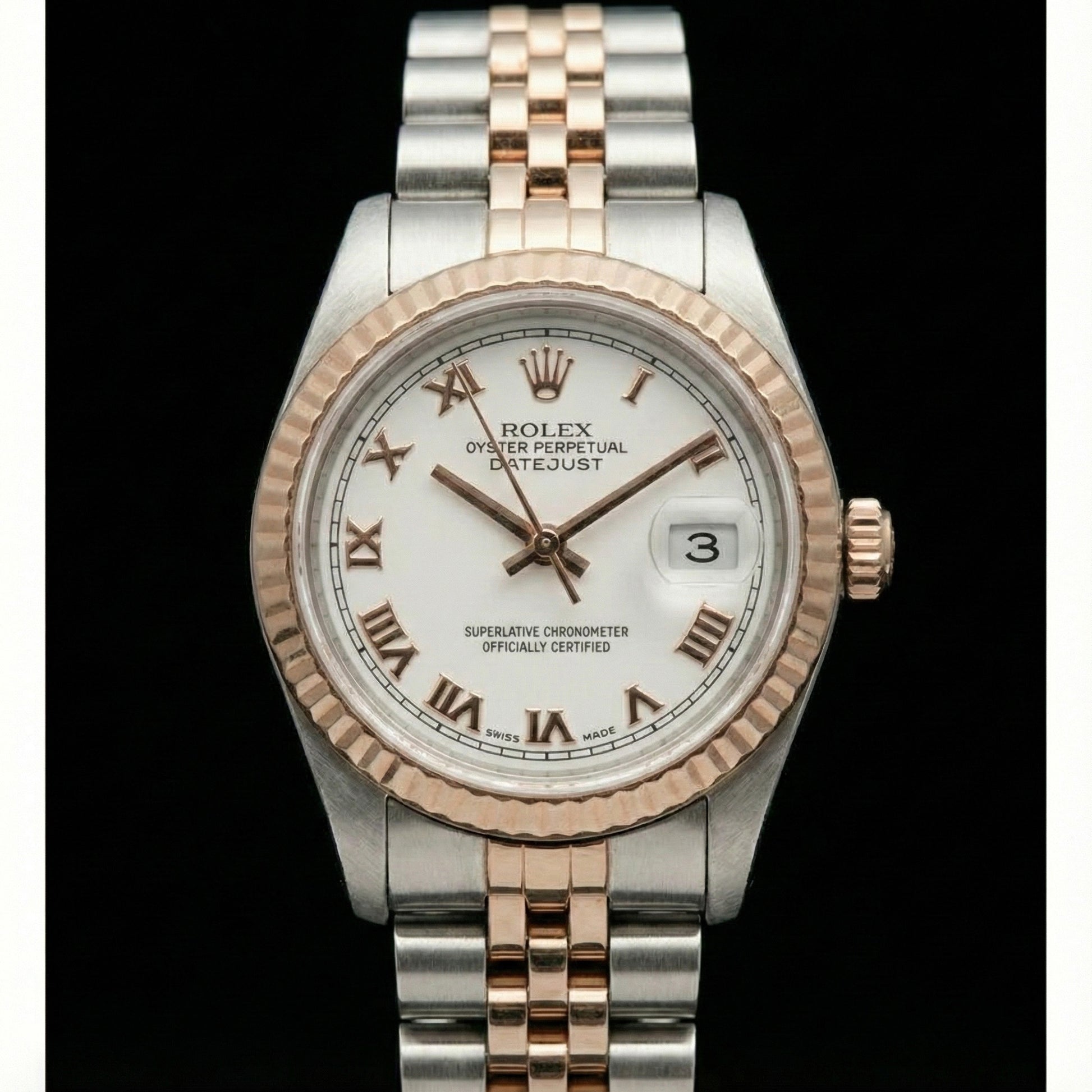 White Roman Dial Rolex Datejust Lady Watch Oyster Perpetual