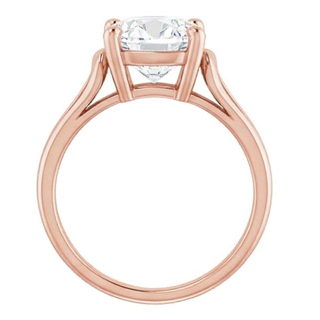 Women Solitaire Ring Round Old Miner Natural Earth Mined Diamond Prong Set 3.50 Carats