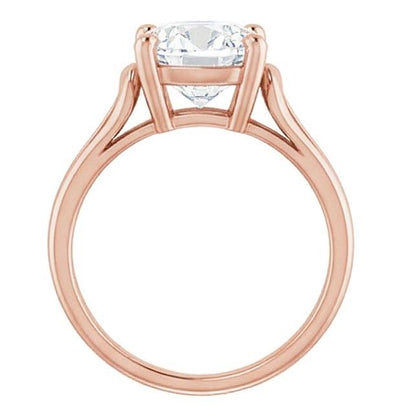 Women Solitaire Ring Round Old Miner Natural Earth Mined Diamond Prong Set 3.50 Carats