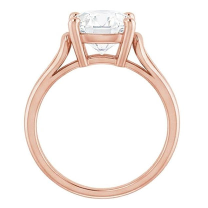 Women Solitaire Ring Round Old Miner Natural Earth Mined Diamond Prong Set 3.50 Carats