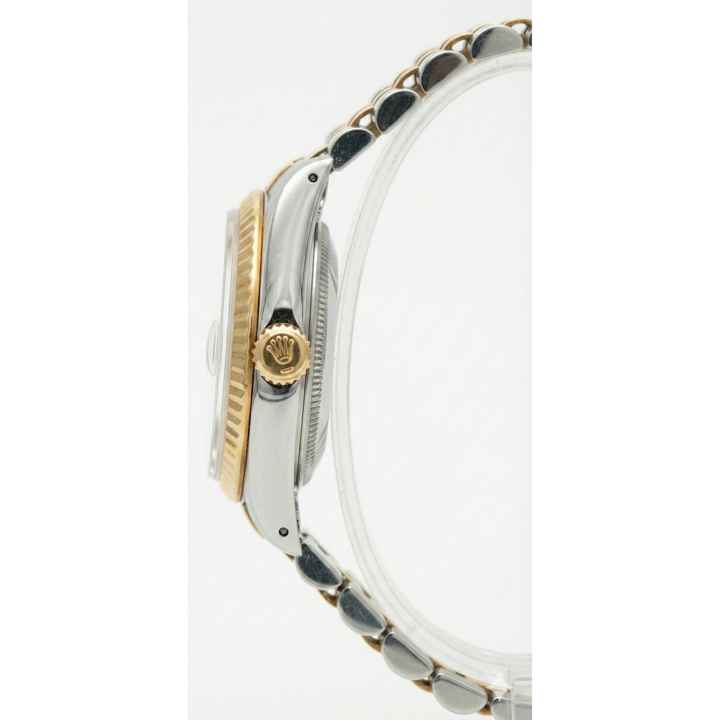 Women Datejust Rolex Watch Ss & Gold Bracelet Pink Roman Dial