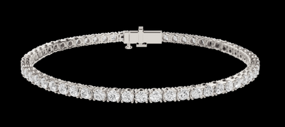Women Lab Grown Tennis Bracelet 7 Carat 14K White Gold