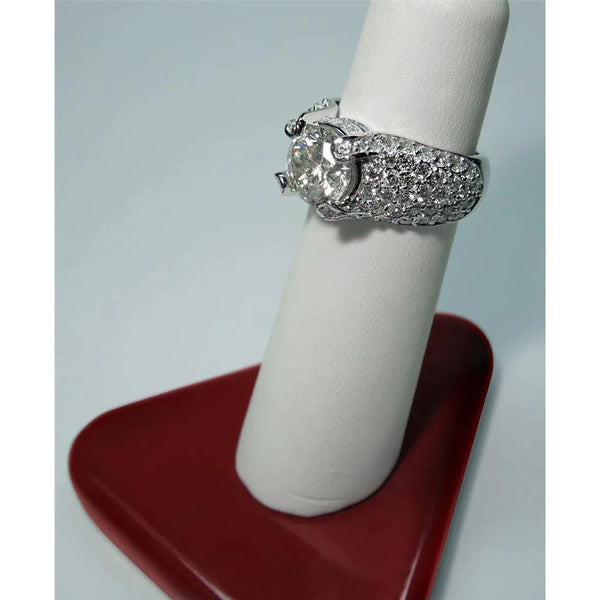 Women's Real Round Diamond Cocktail Ring