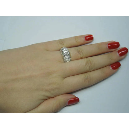 Women's Real Round Diamond Cocktail Ring