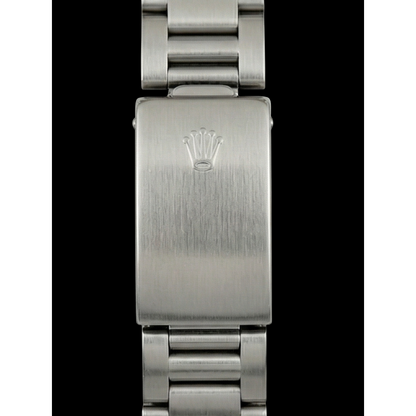 Women's Rolex Oyster Perpetual Green Luminous Dial Steel Watch