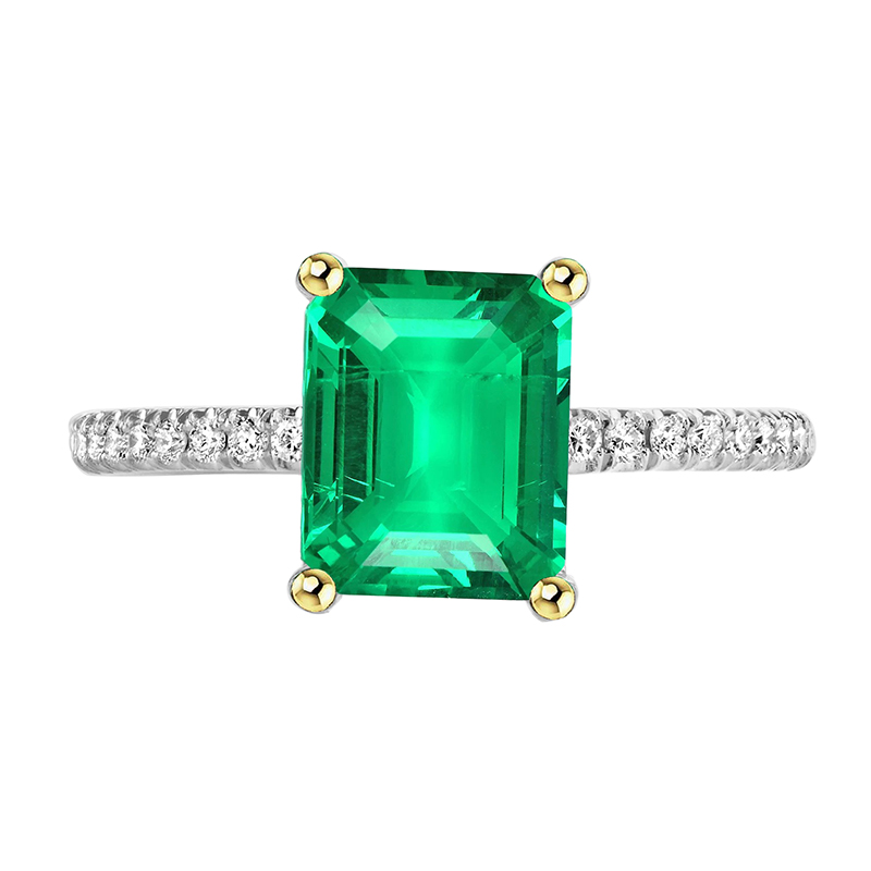 Women's Gemstone Jewelry Green Emerald Ring