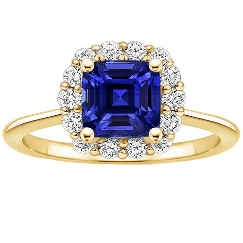 Yellow Gold Sapphire Ring
