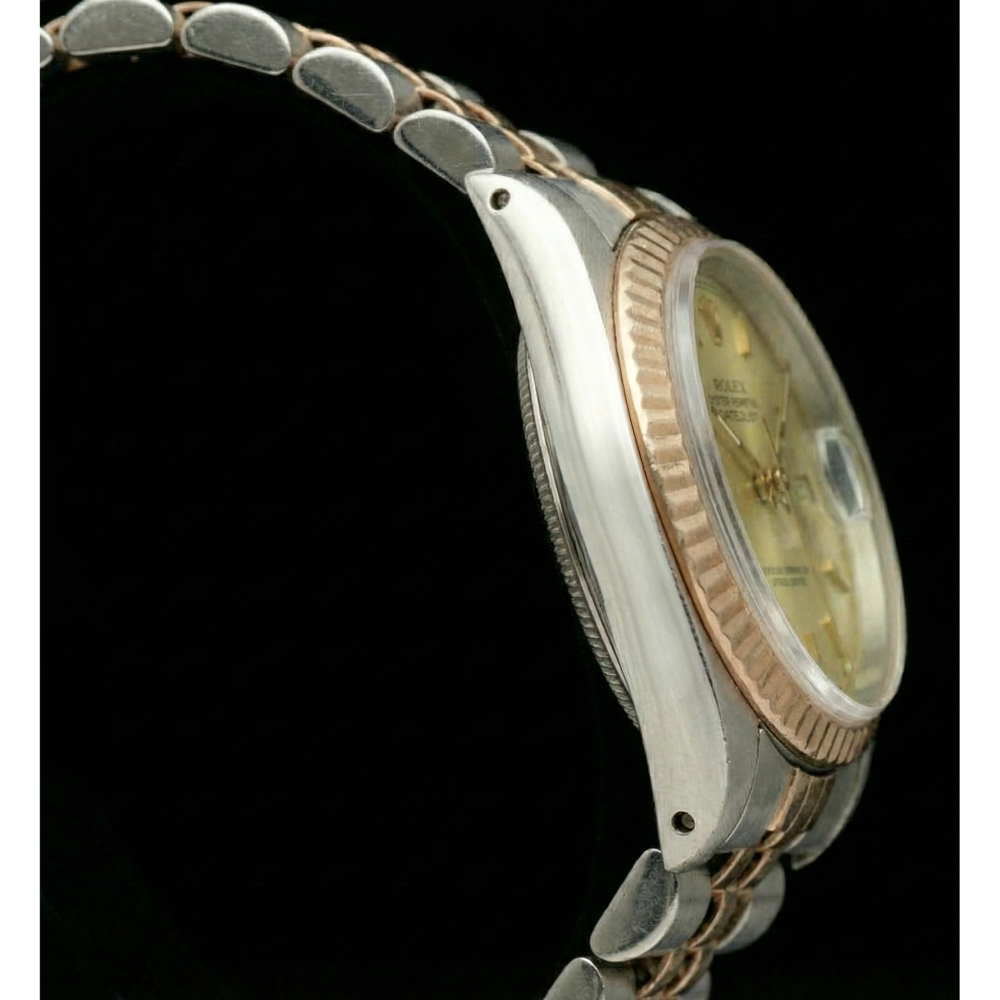 Yellow Gold & Ss Jubilee Rolex Date Just Dial Ladies Watch